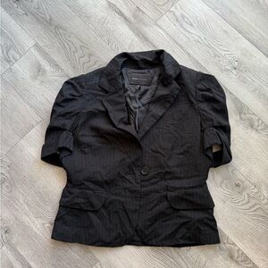 BCBG Max Azria Pinstripe Blazer Black Blazer sophisticated, business